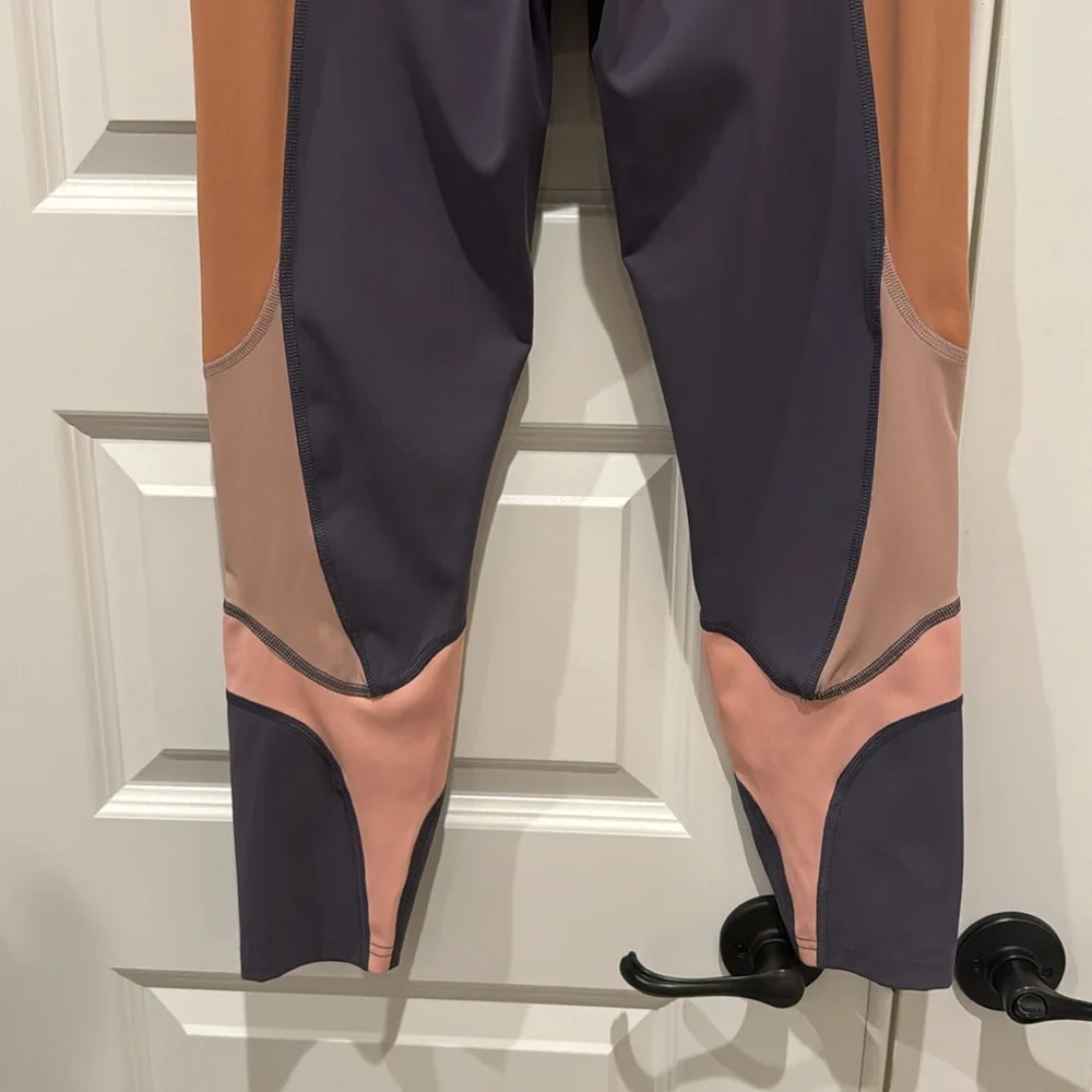 Free People Topaz Shadow Boxer Combo Leggings 7/8 Size Small